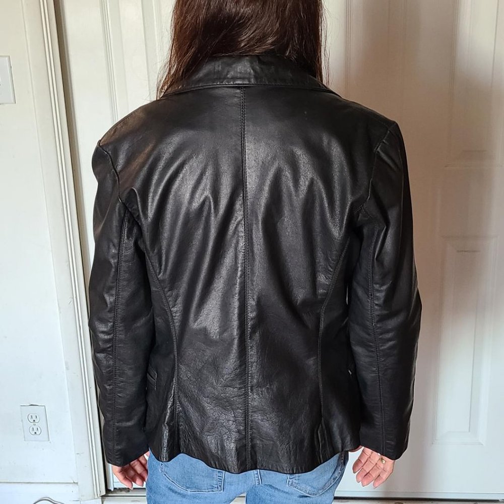 Women's Black Leather jacket